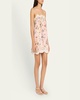 Acacia Floral Scallop-Trim Mini Dress