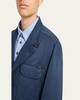 Men's Washed Silk Safari Jacket
