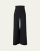 V-Waistband Wide-Leg Pants