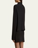Calliope Mock Neck Wool-Blend Top