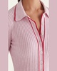 Ashlen Ribbed Button-Front Top