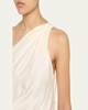Aster One-Shoulder Satin Gown