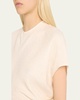 Slouch Waist Short-Sleeve Top