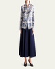 Chika Printed Button Down Top