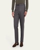 Men's Solid Twill Dress Trousers