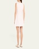 Olympia Button-Front Crinkle Mini Dress