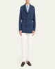 Men's Washed Silk Safari Jacket
