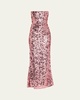 Farah Strapless Sequin Column Gown