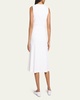 Sleeveless A-Line Wrap Dress