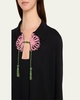 Abilene Beaded Flower Wool Cardigan