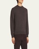 Men's Melange Cashmere Crewneck Sweater