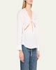 Triquetra Self-Tie Cotton Shirt