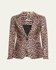 Macey Leopard Fitted Blazer