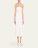 Shauna Strapless Cowl-Back Midi Dress