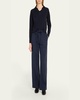 Mid-Rise Wide-Leg Utility Drawstring Pants