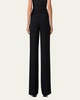 Fior Wool Crepe Double-Face Wide Leg Pants