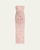 Giselle Strapless Bead & Sequin Column Gown