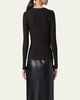 Lurex Pinstripe Fitted Wool Sweater