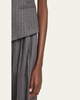 Renee Strapless Pinstripe Top