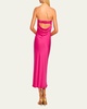Shauna Strapless Cowl-Back Midi Dress