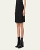 Short Sequined Fringe Boucle Skirt