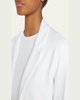 French Terry One-Button Blazer