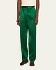 Men's Pleated Satin Trousers