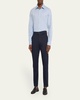 Men's Cotton and Cashmere Twill Pocket Sport Shirt