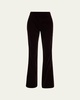 Sophie II Mid-Rise Straight Velvet Pants