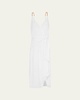 Solid Carly Midi Wrap Dress