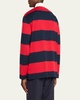 Men's Striped Rugby Polo Shirt