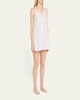 Vionette Striped Lace-Trim Chemise