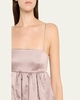 Liet Open-Back Duchess Satin Dress