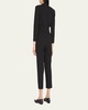 Kieran Belted Long-Sleeve Jumpsuit