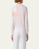 Short Trapezoid Intarsia Knit Cardigan