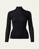 Cashmere-Silk Fine Ribbed Knit Pullover