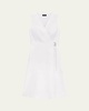Sleeveless A-Line Wrap Dress