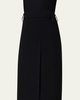 Pencil Wool Crepe Double-Face Skirt