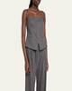 Renee Strapless Pinstripe Top
