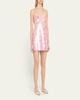 Finta Sequined Lace-Trim Mini Dress
