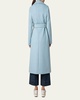 Long Belted Wool Coat