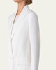 William Double-Breasted Boyfriend Shantung Silk-Blend Jacket