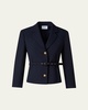 Belted Button Down Blazer