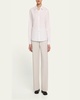 High-Waist Cotton Bias Pants