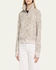 Violette Camo Bomber Jacket