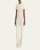 Fluid Bias-Cut Crushed Satin Pants