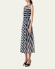 Dot Cut-Out Guipure Fit-Flare Midi Dress