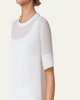 Round Neck Silk Georgette Blouse