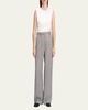 Houndstooth Classic Straight Trousers