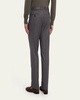 Men's Solid Twill Dress Trousers